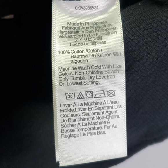 Madewell Cutout Knot Front Crop Top Black Size XL - Picture 6 of 7